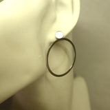 TU1.25 Circle Sterling Silver Earrings