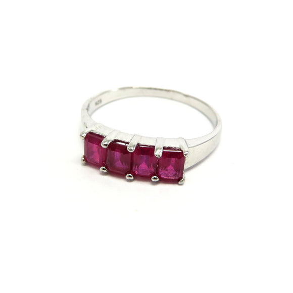 AN10.22 Ruby Ring Sterling Silver