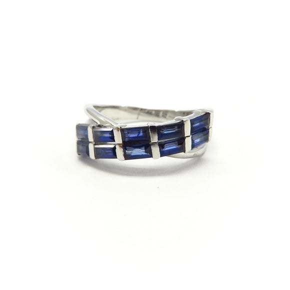 AN11.14 Sapphire Ring Sterling Silver