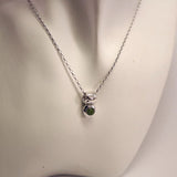 AN9.139 Round Peridot Pendant Sterling Silver