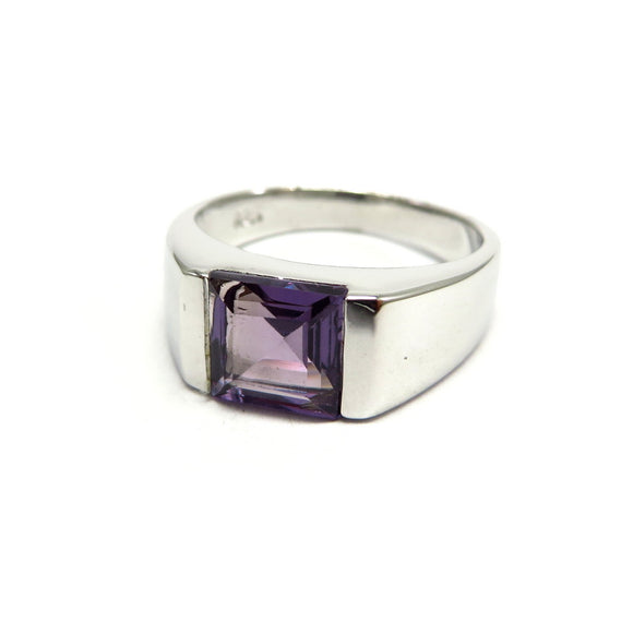 AN9.19 Synthetic Alexandrite Ring Sterling Silver