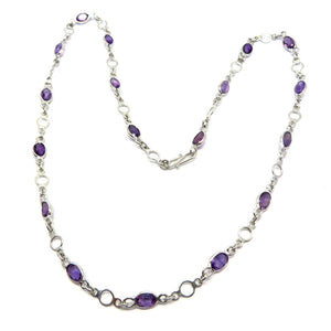 CA1.14 Amethyst Necklace Sterling Silver