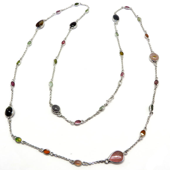 CA1.22 Tourmaline Necklace Sterling Silver