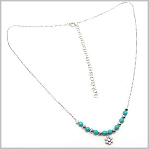 PS13.112 Turquoise Sterling Silver Necklace