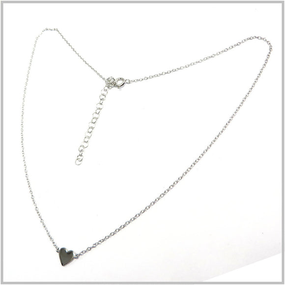 PS13.115 Heart Sterling Silver Necklace