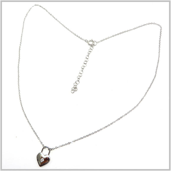 PS13.124 Heart Sterling Silver Necklace
