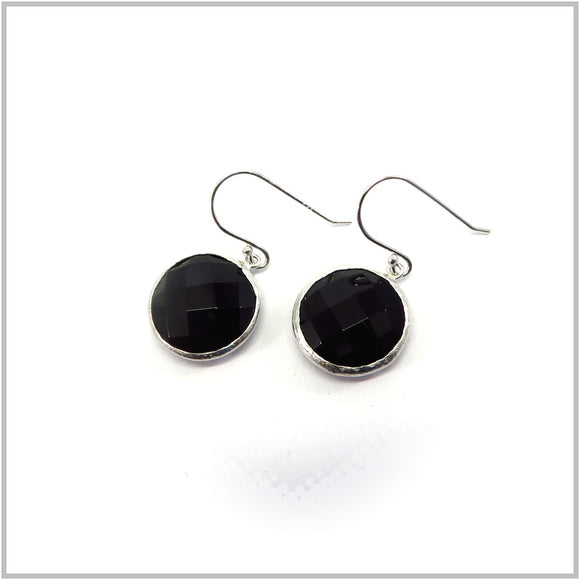 PS13.136 Black onyx Sterling Silver Earrings