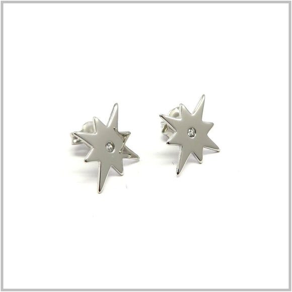 PS13.139 Starburst Sterling Silver Earrings