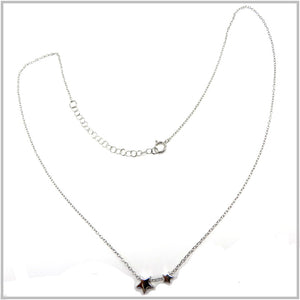 PS13.22 Two Stars Sterling Silver Necklace