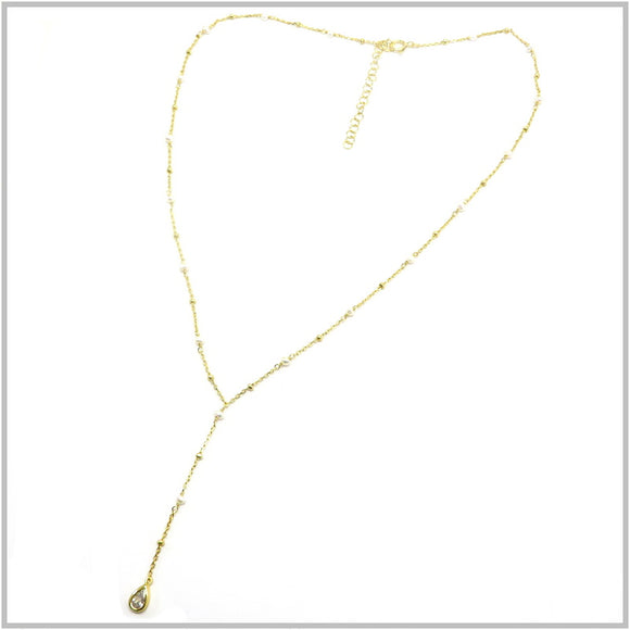 PS13.29 Freshwater Pearl Gold Plated Sterling Silver Necklace