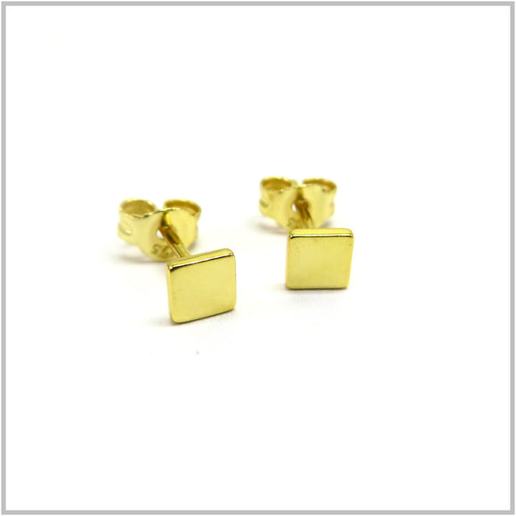 PS13.89 Square Gold Plated Sterling Silver Stud Earrings