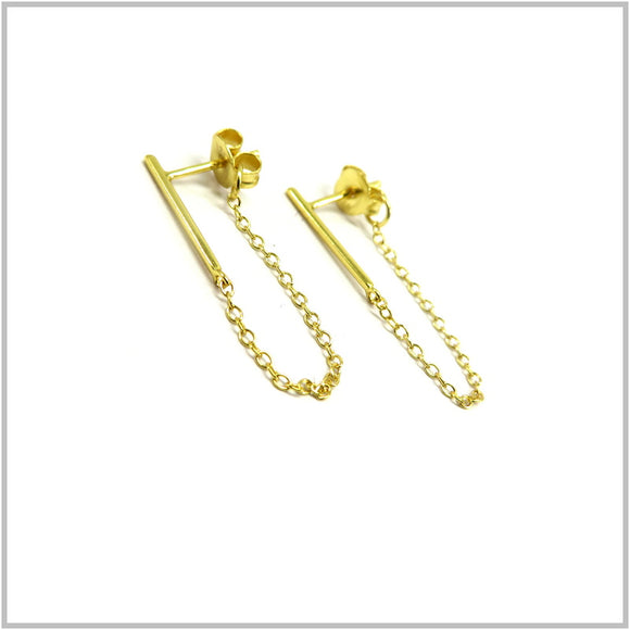 PS13.92 Wrap-Around Gold Plated Sterling Silver Earrings
