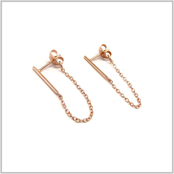PS13.93 Wrap-Around Rose Gold Sterling Silver Earrings