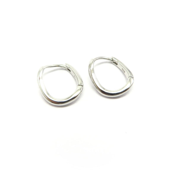 PS15.46 Twisted Hoop Earrings Sterling Silver