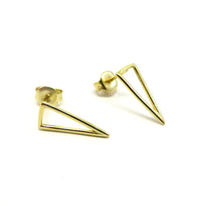 PS15.71 Spear-Point Earrings Gold Plated Sterling Silver