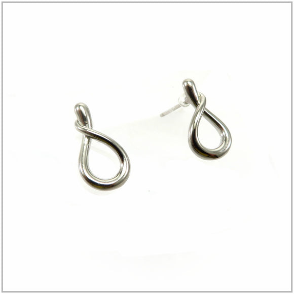TU2.22 Twisted Knot Sterling Silver Earrings