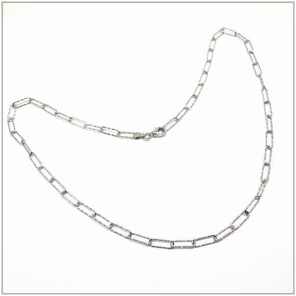 TU2.83 Glittery Chain Sterling Silver Necklace
