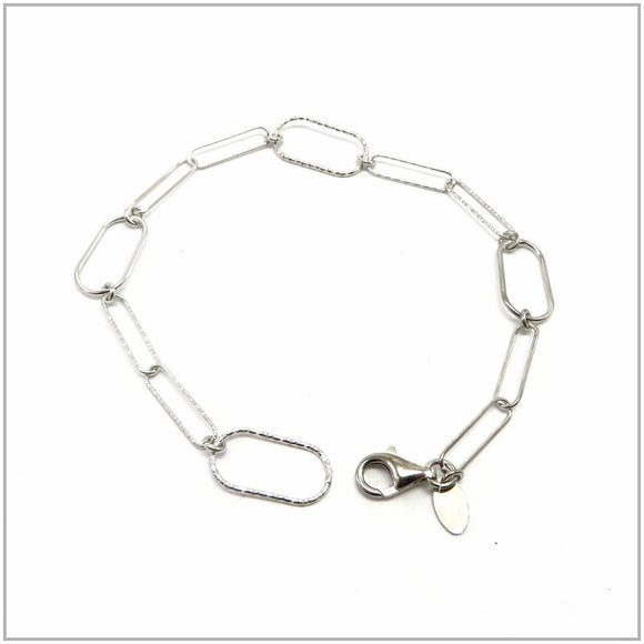 TU2.86 Glittery Chain Sterling Silver Bracelet