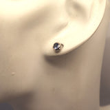 YS7.6 Tanzanite Stud Earrings Sterling Silver