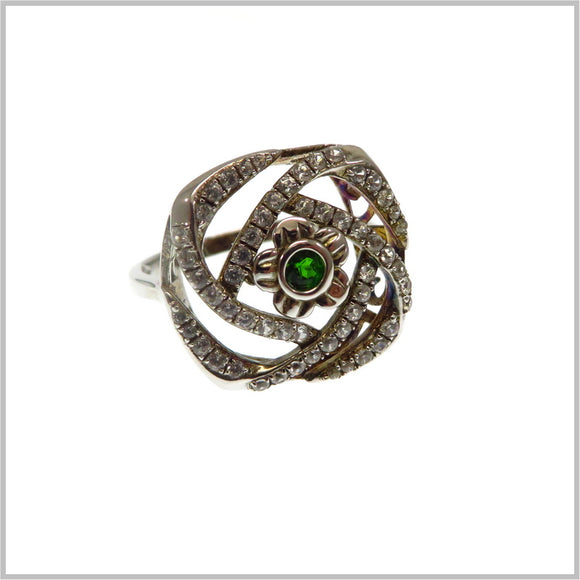 HG30.33 Chrome Diopside Sterling Silver Ring