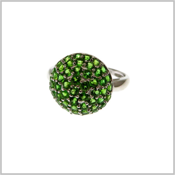 HG30.61 Chrome Diopside Sterling Silver Ring