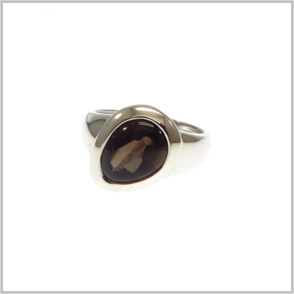 HG30.91 Smokey Quartz Sterling Silver Ring
