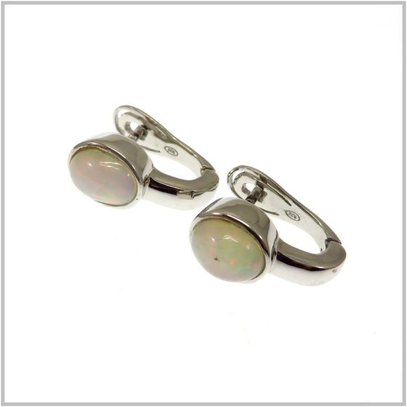 AN6.122 Opal Earrings Sterling Silver