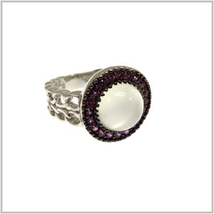 AN6.95 Moonstone Sterling Silver Ring