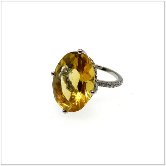 AN7.106 Citrine Sterling Silver Ring