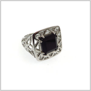 AN7.148 Black Onyx Sterling Silver Ring