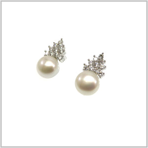 AN7.37 Freshwater Pearl Earrings Sterling Silver