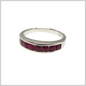 AN7.7 Ruby Ring Sterling Silver