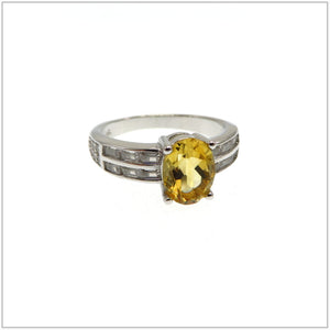 AN7.82 Citrine Ring Sterling Silver