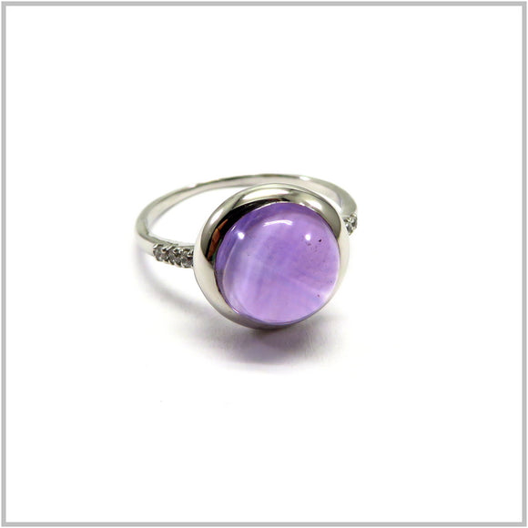 AN8.1 Amethyst Ring Sterling Silver