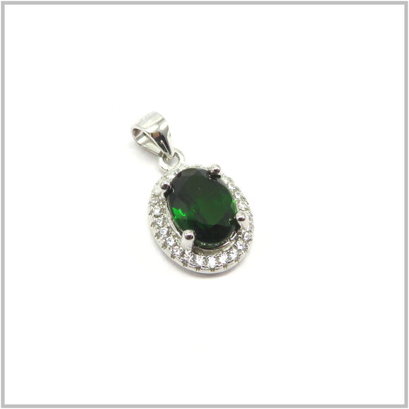 AN8.229 Chrome Diopside Pendant Sterling Silver