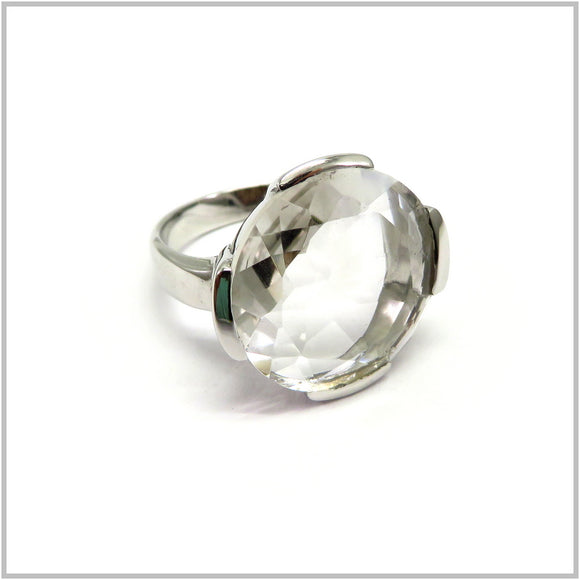 AN8.303 Crystal Ring Sterling Silver