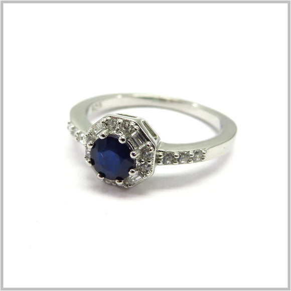 AN8.333 Sapphire Ring Sterling Silver