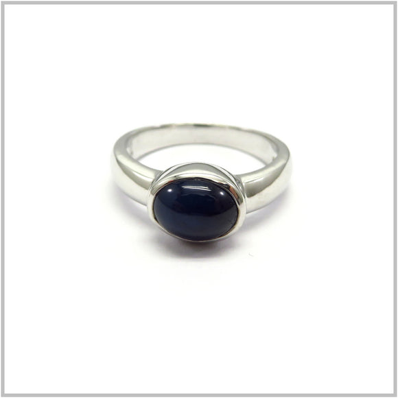 AN8.33 Blue Sapphire Ring Sterling Silver