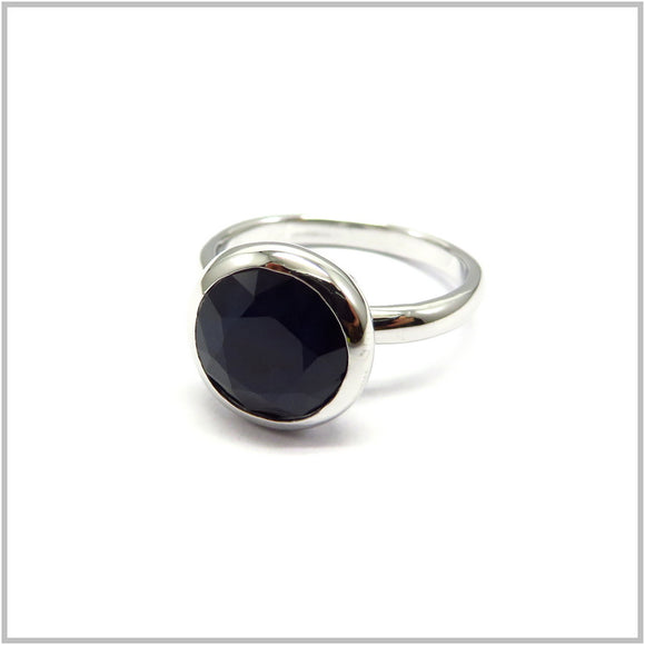 AN8.360 Blue Sapphire Ring Sterling Silver