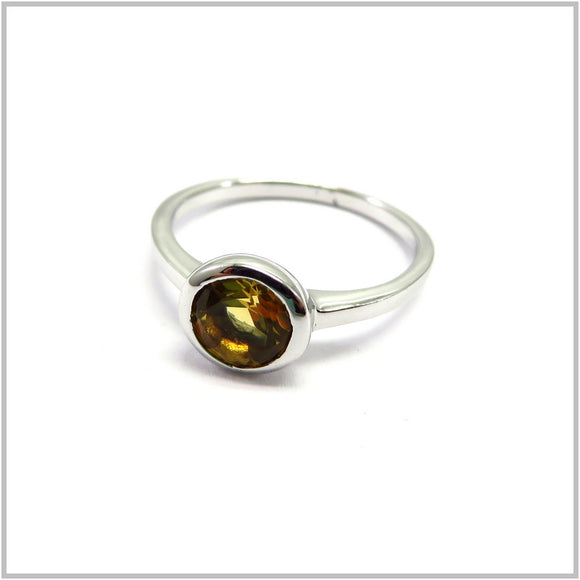 AN8.55 Citrine Ring Sterling Silver