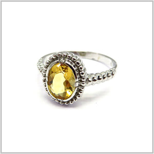 AN8.82 Citrine Ring Sterling Silver