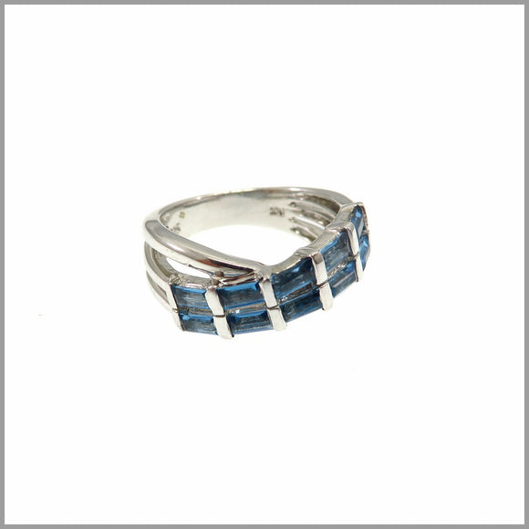 HG29.3 London Blue Topaz Sterling Silver Ring