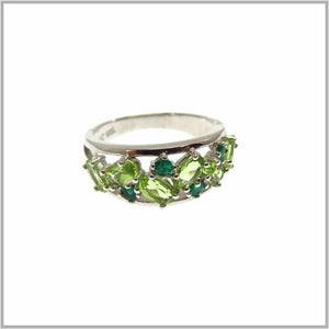 HG25.46 Peridot & Emerald Ring