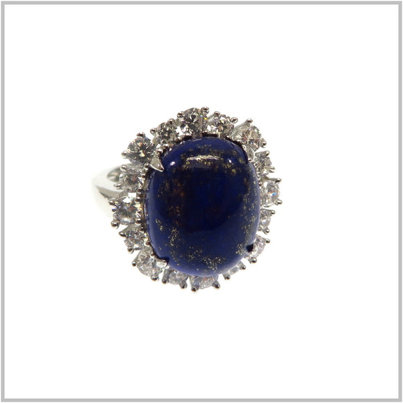 HG31.42 Lapis Lazuli Ring Sterling Silver