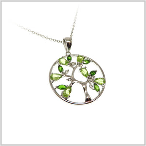 HG31.76 Chrome Diopside Peridot Pendant Sterling Silver