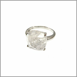 LG21.9 Cracked Crystal Sterling Silver Ring