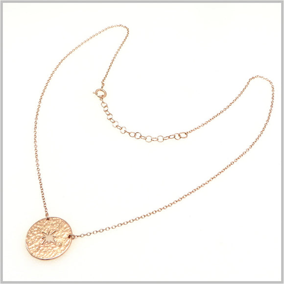 PS10.17 Rose Gold Plated Compass Necklace