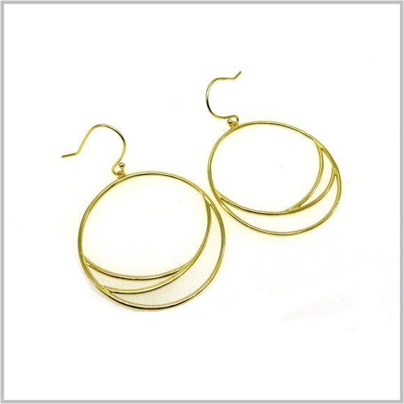 PS10.190 Gold Plated Hoop Earrings