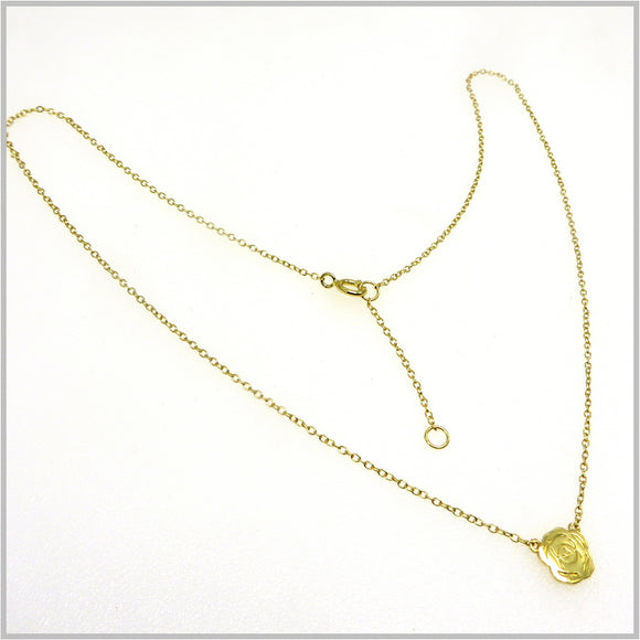 PS10.23 Gold Plated Rose Necklace