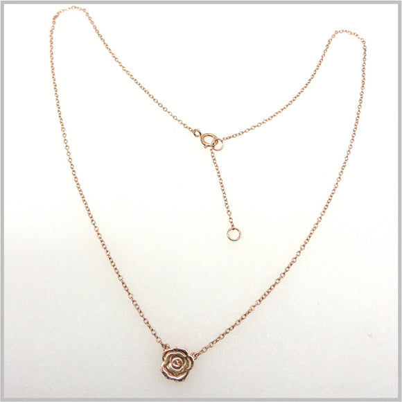 PS10.24 Rose Gold Plated Rose Necklace